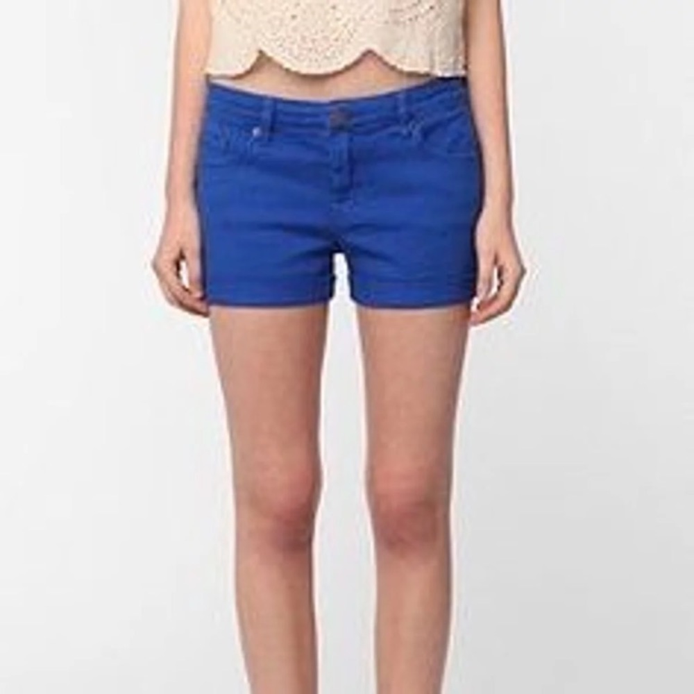 BDG Blue Mid-rise shorts